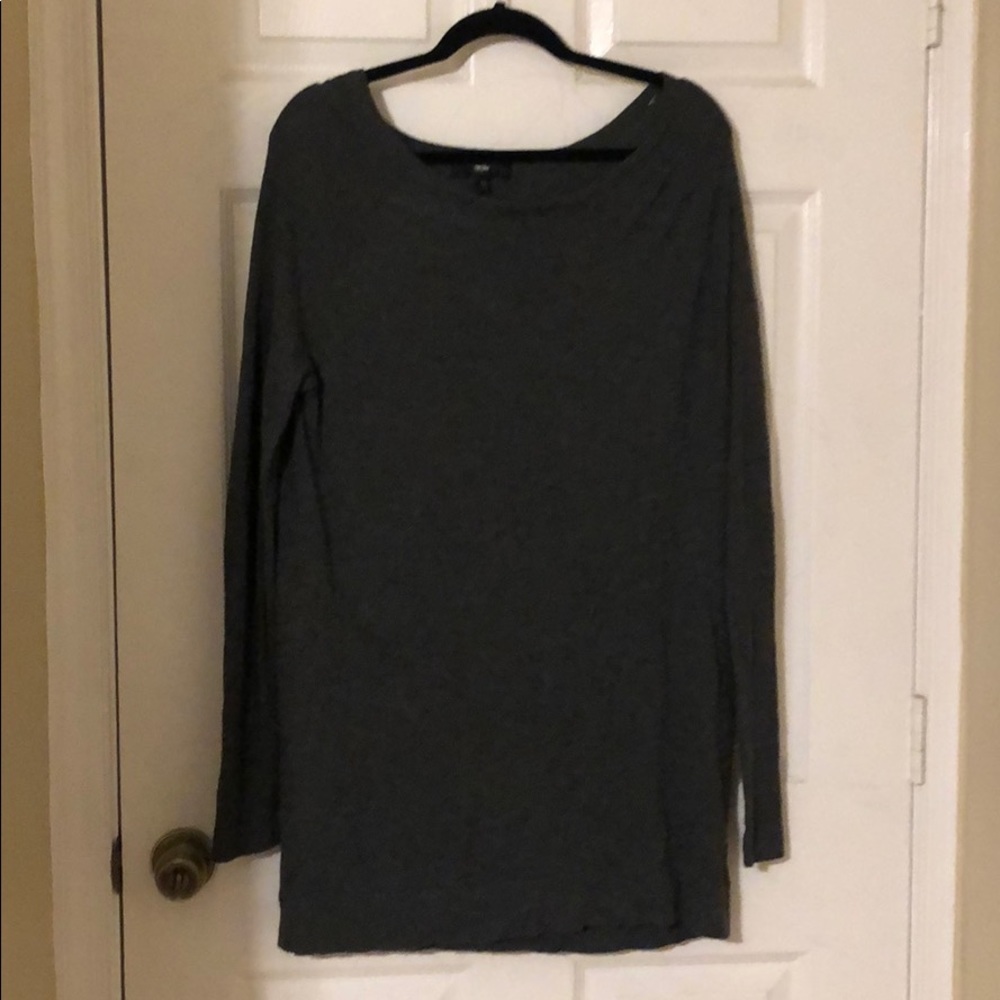 Medium grey soft long sleeve sweater dress wassimo